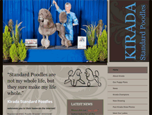 Tablet Screenshot of kiradapoodles.com